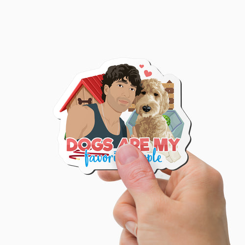 Dogs Are My Favorite People Magnet Personalized