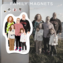 Load image into Gallery viewer, Custom Family Fridge Magnets
