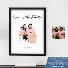 Load image into Gallery viewer, Custom Family Portrait Drawing
