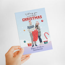 Load image into Gallery viewer, Family Christmas Card Stickers Personalized
