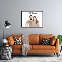Load image into Gallery viewer, Custom Drawn Family Portraits
