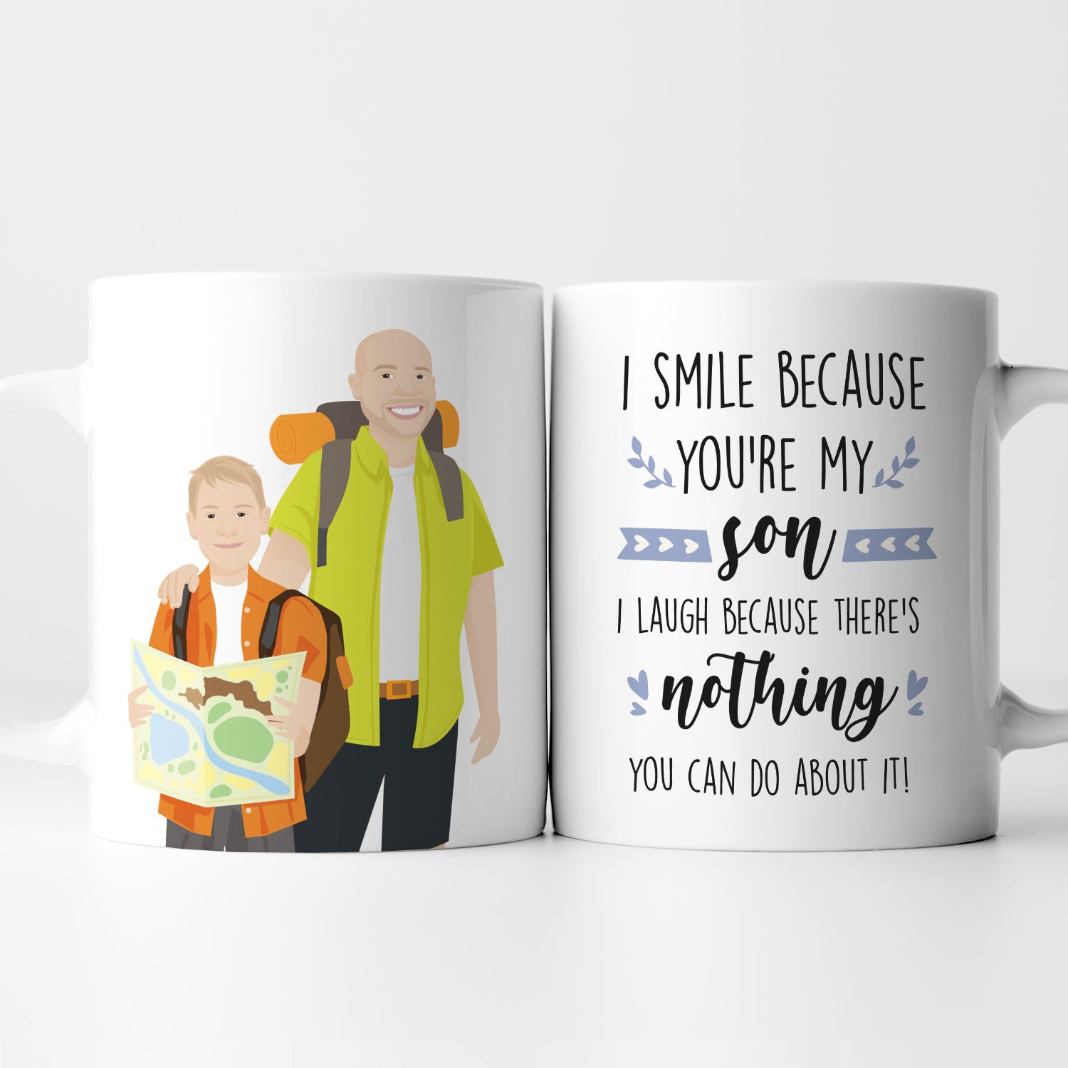 Proud Mom of Freaking Awesome Son Mug Personalized – Personalized Drawing  Gifts