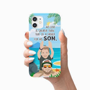 Father Son Phone Case Personalized