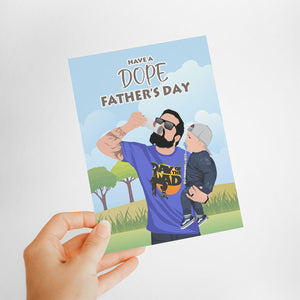 Fathers Day Card Stickers Personalized