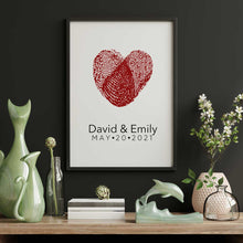 Load image into Gallery viewer, Custom Drawn Fingerprint Portraits
