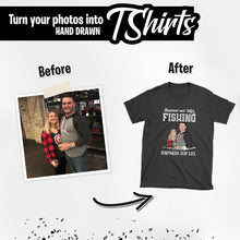 Load image into Gallery viewer, Fishing Shirt Sticker designs customize for a personal touch
