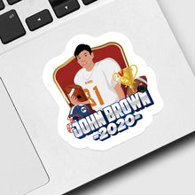 Load image into Gallery viewer, Football Sports Portrait Sticker designs customize for a personal touch
