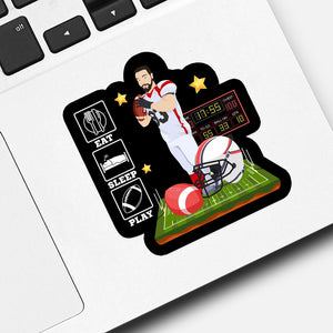 Football Sticker designs customize for a personal touch