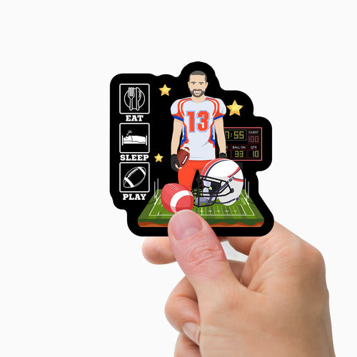 Football Stickers Personalized