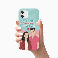 Load image into Gallery viewer, Freakin Awesome Wife Phone Case Personalized
