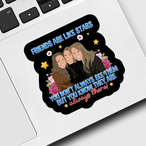 Friends Are Like Stars Sticker designs customize for a personal touch