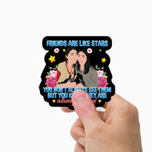 Load image into Gallery viewer, Friends Are Like Stars Stickers Personalized
