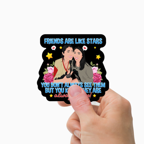 Friends Are Like Stars Stickers Personalized