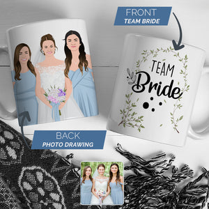 Friends Forever Team Bride Personalized Coffee Mug