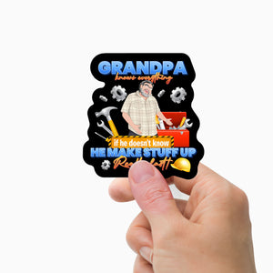 Funny Grandpa Stickers Personalized