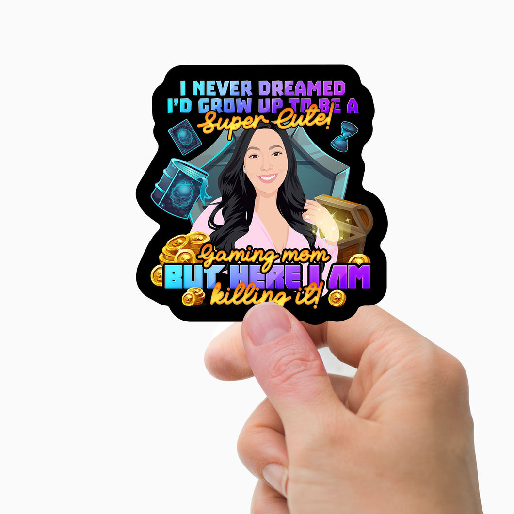 Gamer mom Stickers  Stickers Personalized