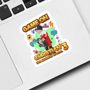 Gaming Happy Birthday Sticker designs customize for a personal touch