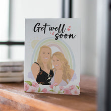 Load image into Gallery viewer, Get Well Soon Card Sticker designs customize for a personal touch
