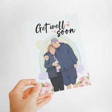 Load image into Gallery viewer, Get Well Soon Card Stickers Personalized
