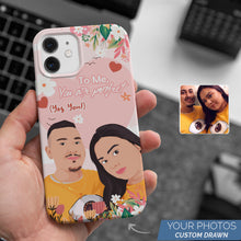 Load image into Gallery viewer, Personalized Custom Drawn You Are Perfect Phone Cases with Photos
