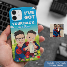 Load image into Gallery viewer, Got Your Back Brothers custom phone case personalized
