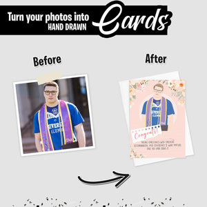 Create your own Custom Stickers for Graduation Card
