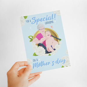 Grand Mothers Day Card Stickers Personalized