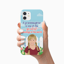Load image into Gallery viewer, Granddaughter Greatest Blessings Phone Case Personalized
