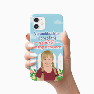 Granddaughter Greatest Blessings Phone Case Personalized