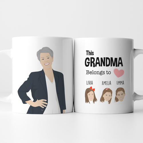 This Grandma Belongs to Photo Mug Personalized