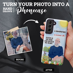 Personalized custom phone case gift for Grandfather
