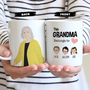 Grandparent Personalized Belongs To Mug