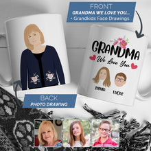 Load image into Gallery viewer, Grandparents Coffee Mugs customize with names grandkids characters
