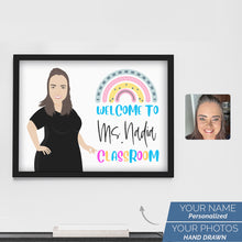 Load image into Gallery viewer, Hand Drawn Portraits Personalized Frame Welcome to Classroom
