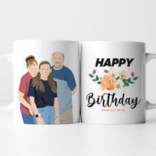 Load image into Gallery viewer, Happy Birthday Mug Design with Photo Drawing
