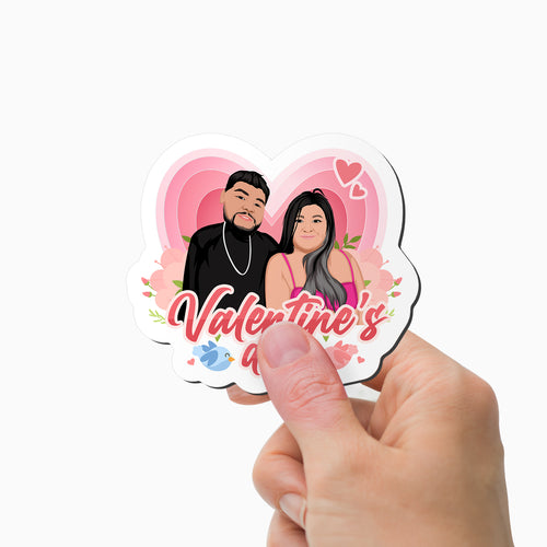 Happy Valentines Day Magnet Personalized