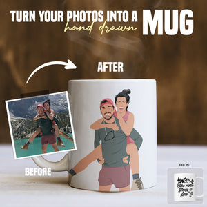 Hiking Mug Sticker designs customize for a personal touch