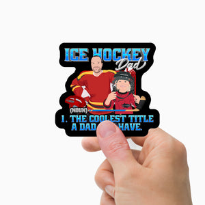 Hockey Dad Stickers Personalized