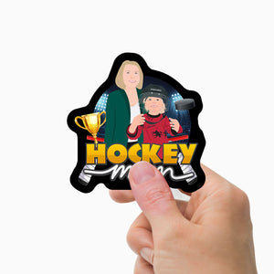 Hockey Mom Stickers Personalized