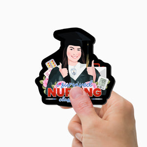 I Survived Nursing Class of Year Magnet Personalized