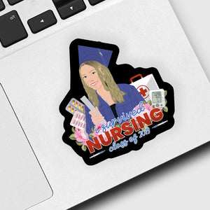 I Survived Nursing Class of Year Sticker designs customize for a personal touch