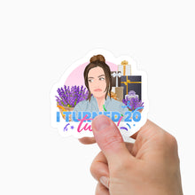Load image into Gallery viewer, I Turned 20 Twice Sticker Personalized

