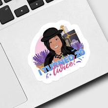 Load image into Gallery viewer, I Turned 20 Twice Sticker designs customize for a personal touch
