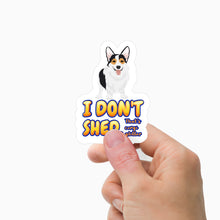 Load image into Gallery viewer, I dont shed, thats corgi glitter Stickers Personalized
