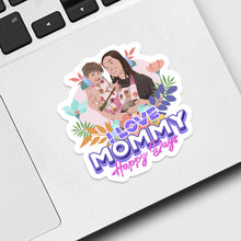 Load image into Gallery viewer, I love mommy Sticker designs customize for a personal touch
