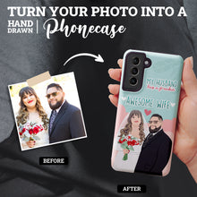 Load image into Gallery viewer, Im Married to A Freaking Awesome Wife Unique Design Phone Cases
