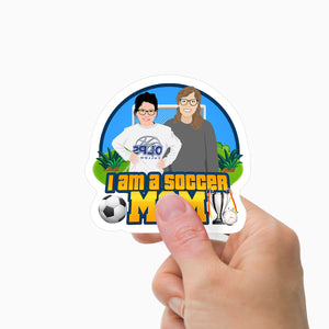 I'm a Soccer Mom Stickers Personalized