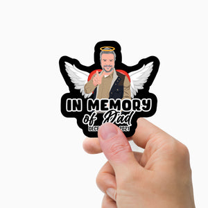 In living memory of Dad Stickers Personalized