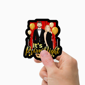 Its Prom Night Sticker Personalized