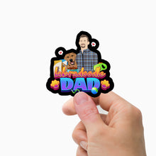 Load image into Gallery viewer, Labradoodle Dad Stickers Personalized

